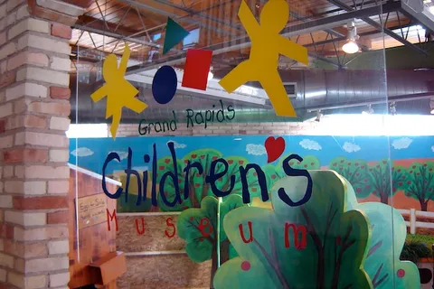 Entrance sign at the Grand Rapids Children's Museum