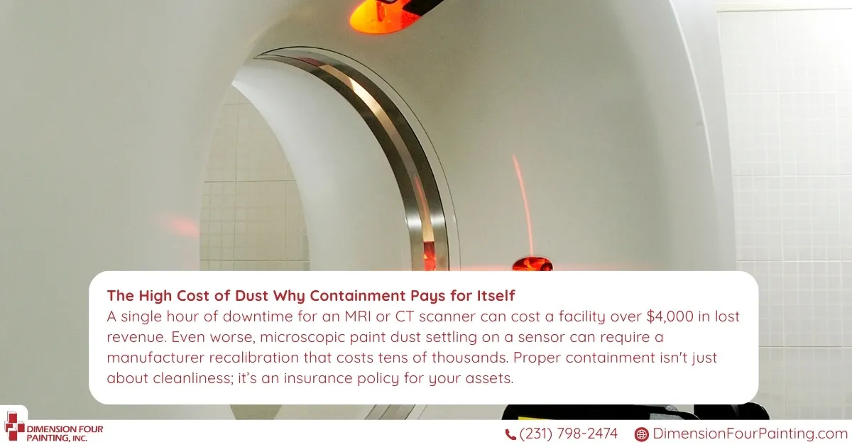 The cost of dust and poor preparation when painting medical facilities 