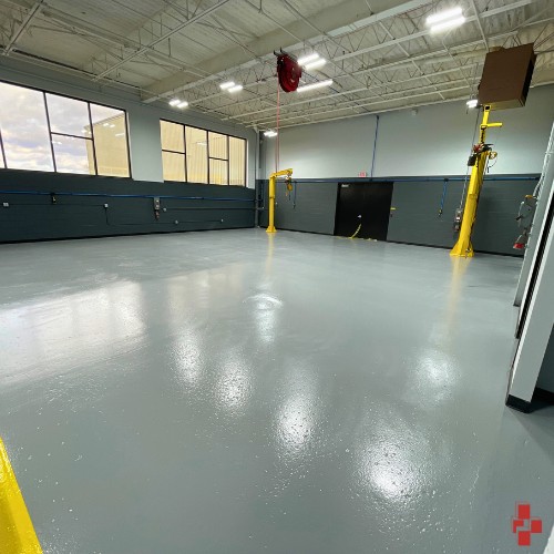 Industrial floor coating services done by D4 in West Michigan - Muskegon