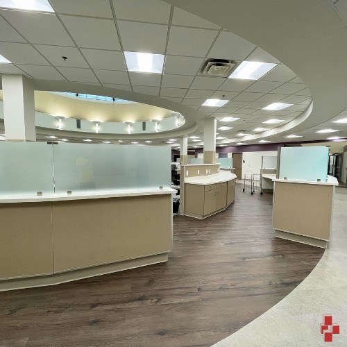 Medical facility painting done by D4 in Muskegon