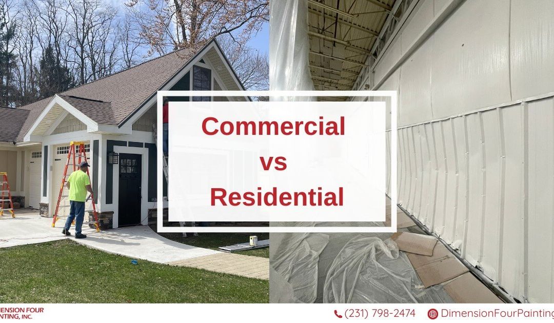 Commercial Painter vs Residential Painter: What’s the Difference?